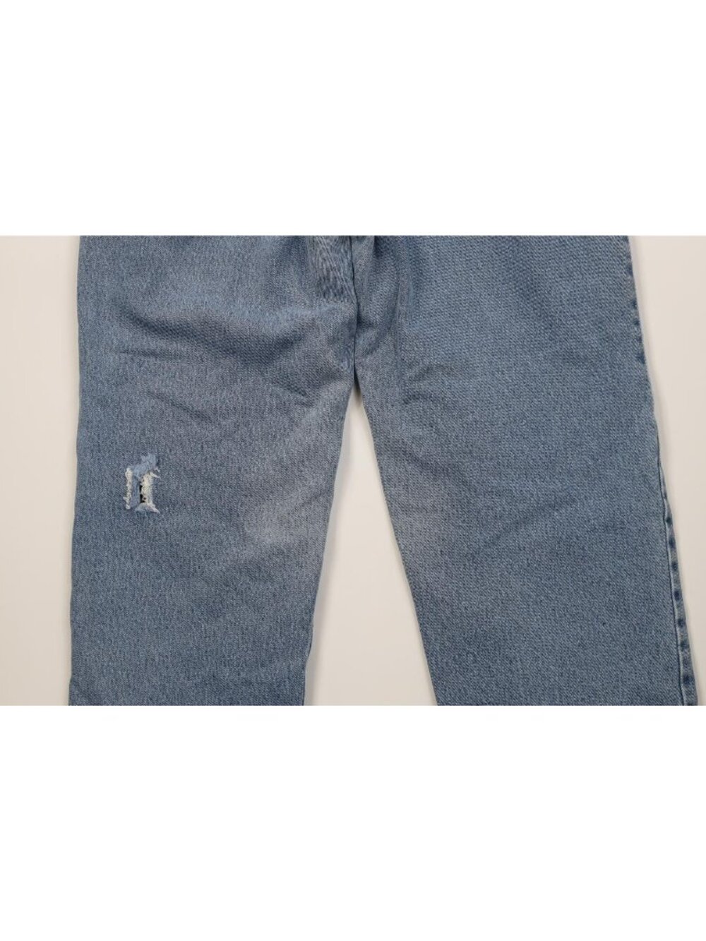 Vintage 90s Cabelas Mens 32x30 Distressed Heavyweight Fleece Lined Denim Jeans - Picture 14 of 16